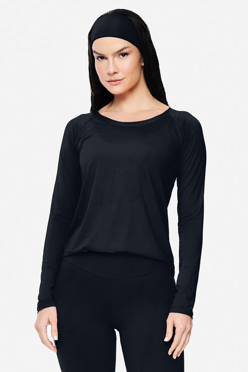Camiseta Manga Longa Angelita PRETO