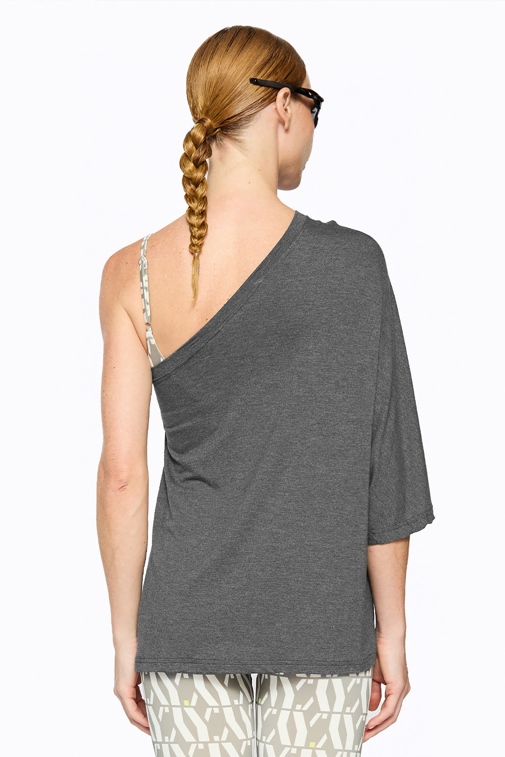 Camiseta Manga Curta Linlin Mescla Escuro