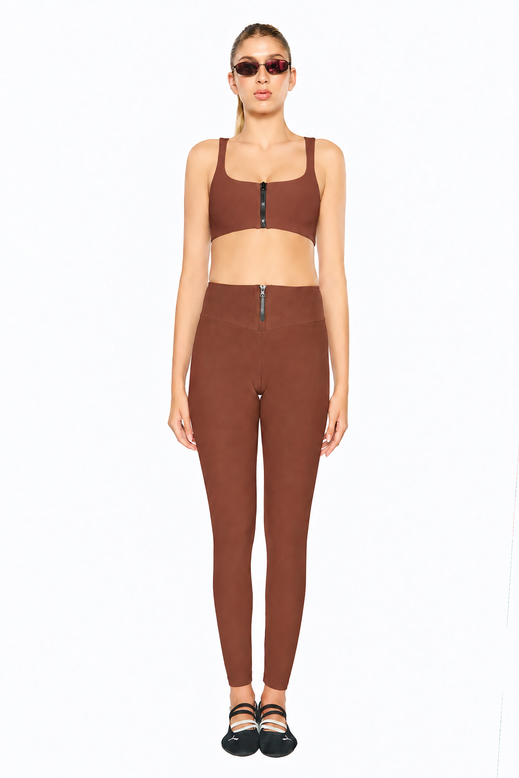 Legging Elementar Marrom Café