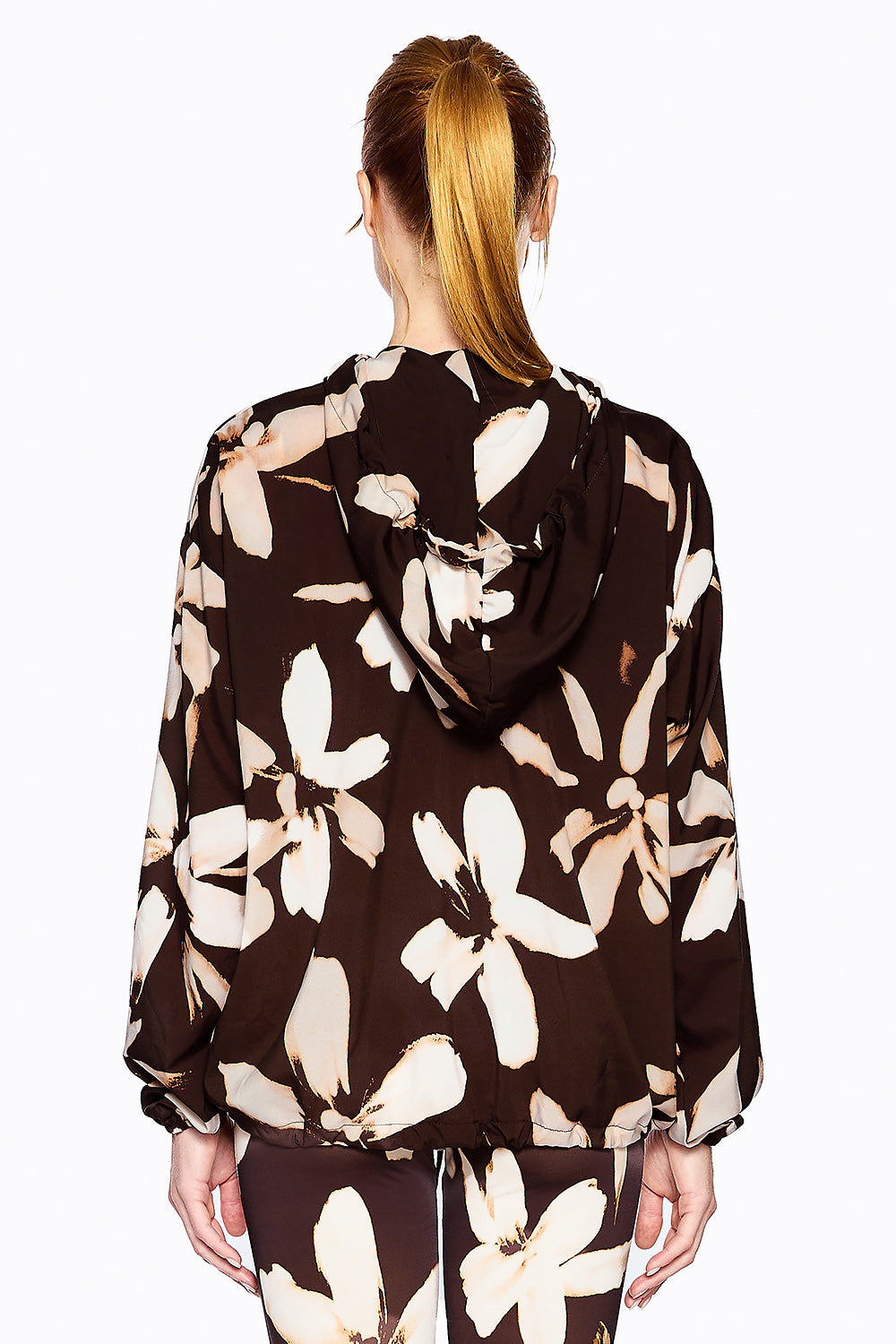 Casaco Pocket Est. Floral Coffee