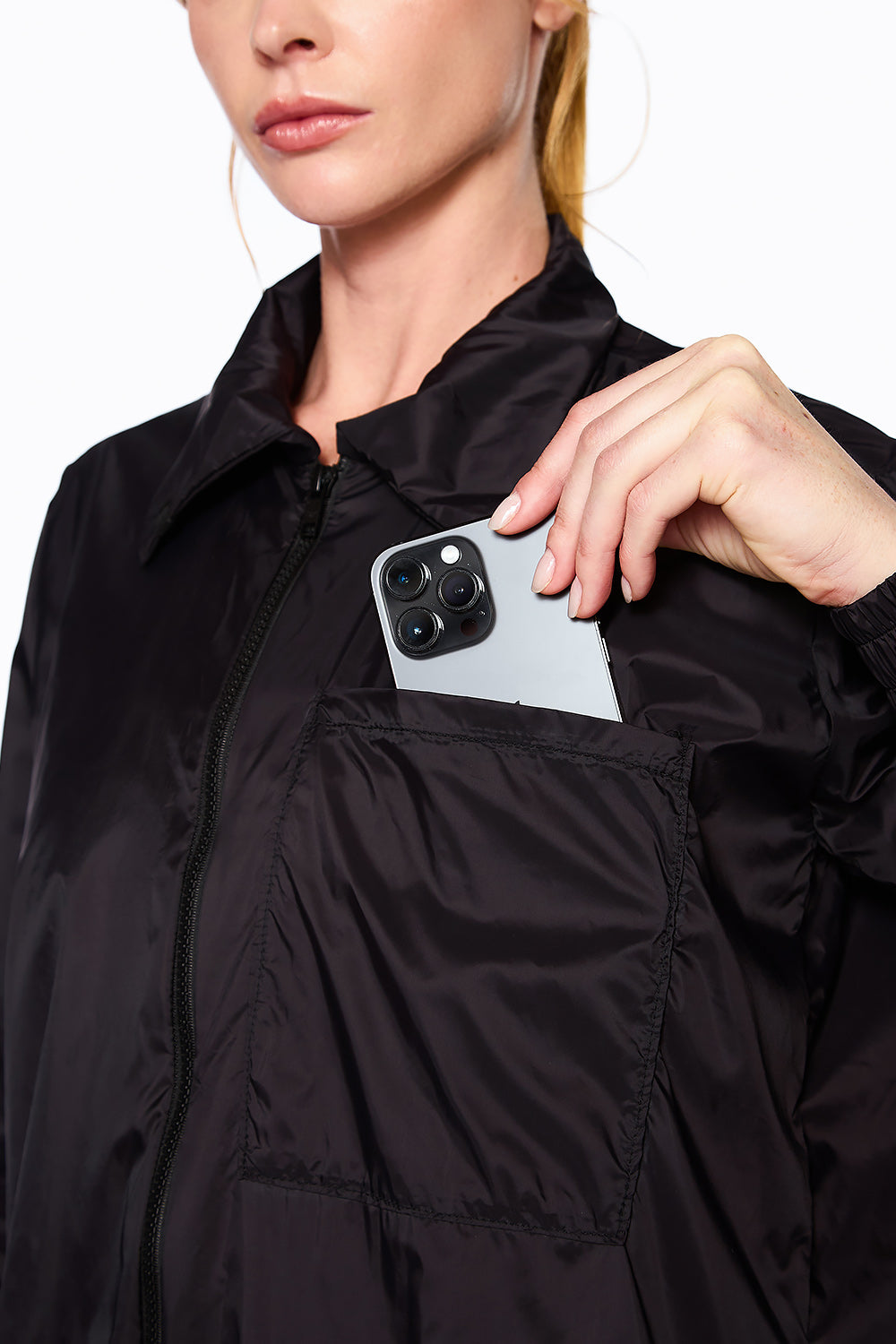 Casaco Chemise Punho Preto